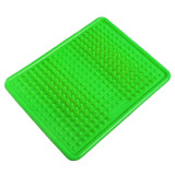 Ортопедический массажный коврик для стоп EasyFit Acupoint с шипами, длина 35 см, зеленый