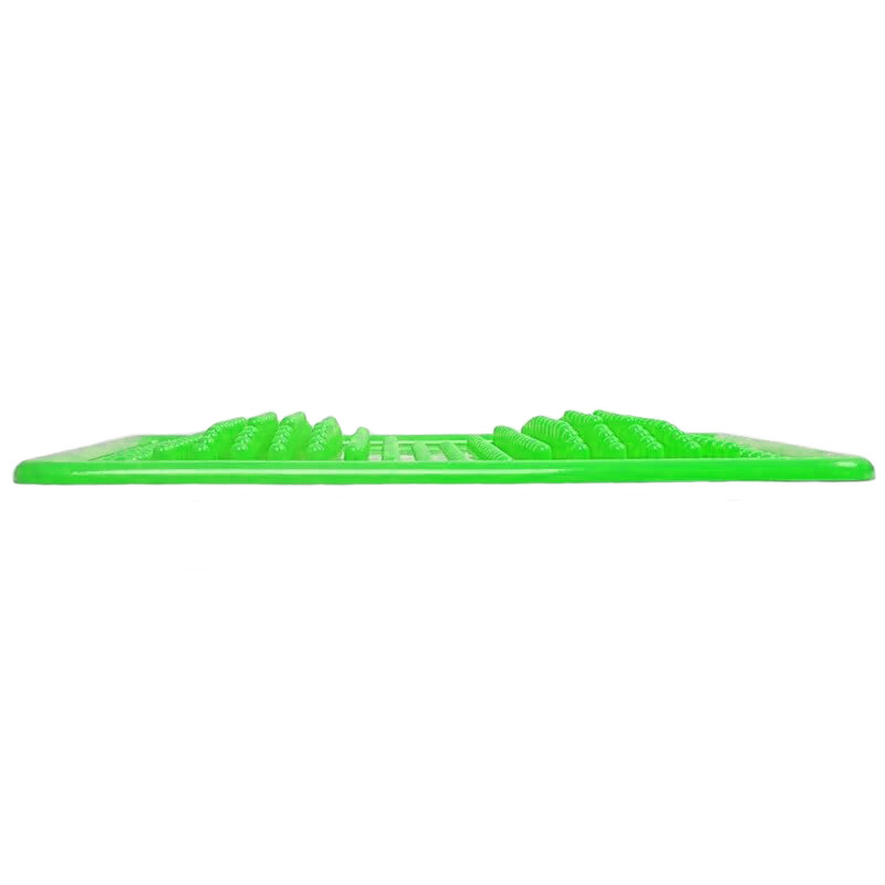 Ортопедический массажный коврик для стоп EasyFit Acupoint с шипами, PVC, длина 35 см, ширина 27,5 см, толщина 2 см, зеленый, стимуляция кровообращения, укрепление мышц, снятие напряжения