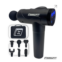 Перкуссионный массажер для спины Easyfit Vibe 6 насадок, 30 режимов