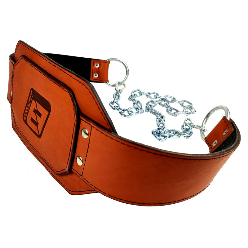 Пояс для обтяжень EasyFit, Шкіра, Сталь, Максимальне навантаження до 250 кг, Коричневий