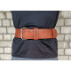 Пояс атлетичний EasyFit DeciBelt, шкіра, L (85-105 см), коричневий