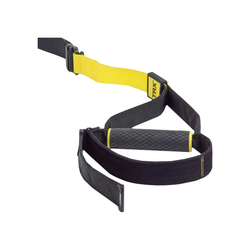 Петлі TRX EasyFit PRO 4 (P4, Pro System) (підвісні тренувальні петлі), Довжина 110-230 см, Ширина строп 3,8 см, Макс.вага 160 кг, Жовто-чорний