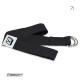 Ремень для йоги EasyFit с петлей (черный)
