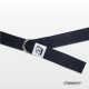 Ремень для йоги EasyFit с петлей, Длина 178,5 см, Ширина 3,8 см, Хлопок, Полиэстер, Сталь, Черный
