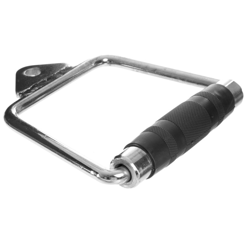 Ручка для тяги EasyFit одинарная с прорезиненной ручкой, 14,5х13 см, Хромированный металл