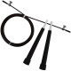 Швидкісна скакалка EasyFit Speed Cable Rope, Довжина до 3 м, Сталь, Пластик, Чорний