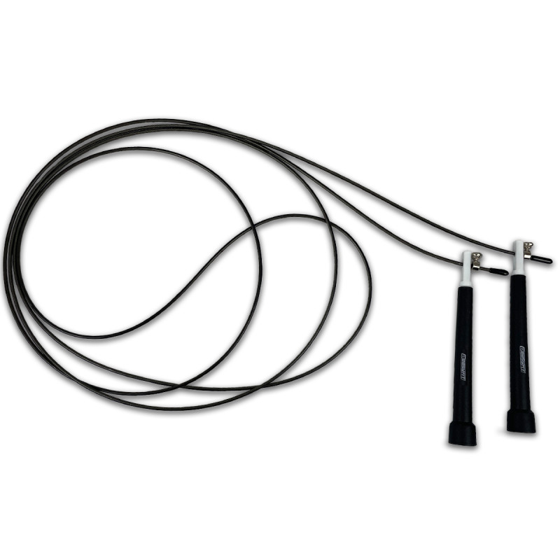 Швидкісна скакалка EasyFit Speed Cable Rope, Довжина до 3 м, Сталь, Пластик, Чорний