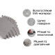 Татами мат EasyFit SwallowTail (пазл ласточкин хвост с бортиком), Размер 120x60 см, Толщина 10 мм, EVA-пена, Серый