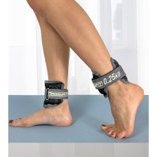 Утяжелители для ног и рук EasyFit (пара), Вес 0,25 кг, Оксфорд, Нейлон, Песок, Черно-серый Утяжелители для ног и рук EasyFit (пара), Вес 0,25 кг, Оксфорд, Нейлон, Песок, Черно-серый
