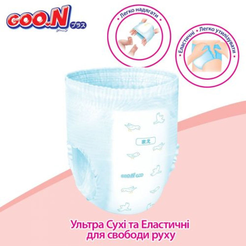 Трусики-подгузники Goo.N Plus для детей (размер 3(M), 6-12 кг, 52 шт.)
