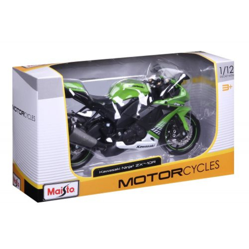 Мотоцикл игрушечный Kawasaki Ninja ZX-10R в масштабе 1:12