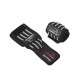 Бинты кистевые (для запястий) PowerPlay 3081 Gym WristT Wraps, Длина 45 см, Хлопок, PU, Спандекс, Черно-серый
