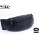 Кожаная сумка на пояс Always Wild синяя