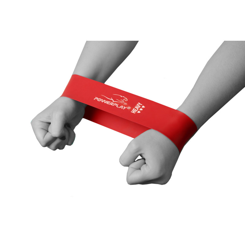 Резинка для фітнесу PowerPlay 4114 Mini Power Band 1.2мм. Heavy Червона (12-15кг)