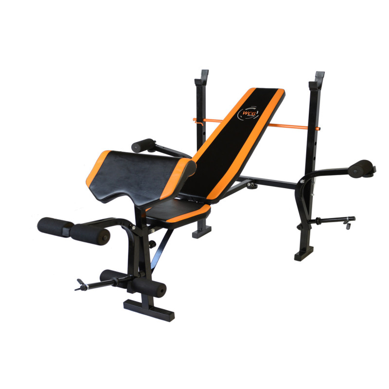 Скамья Для Жима WCG 0055 + Приставка Скотта Набор HARD штанга 148 КГ