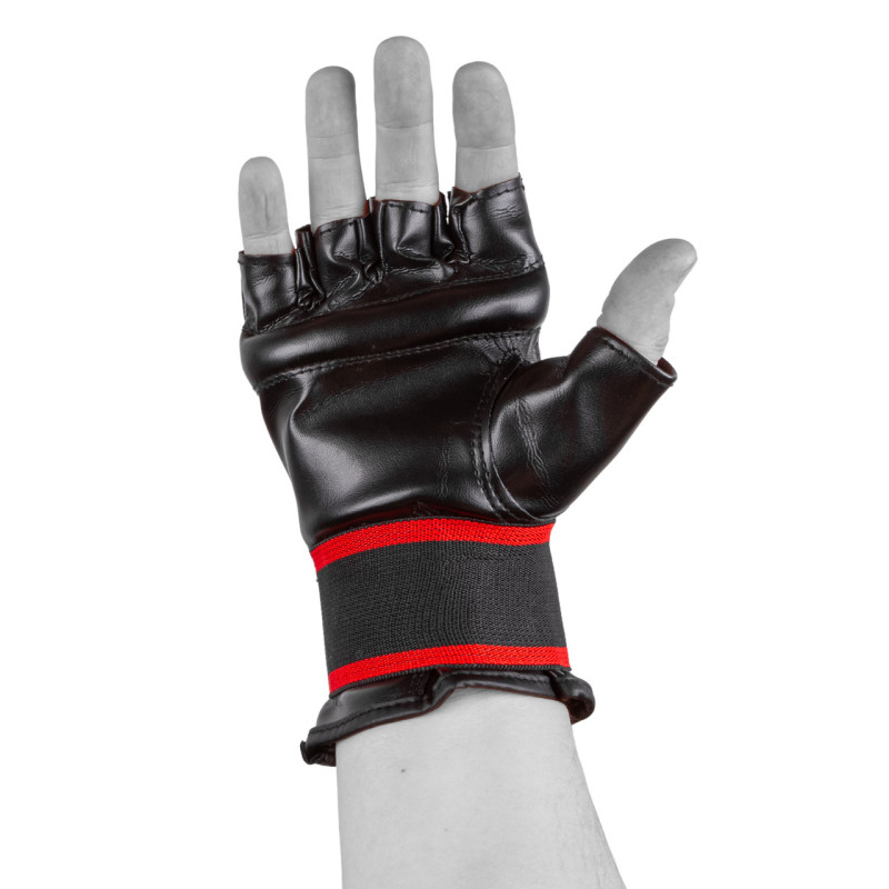 Перчатки-шингарды PowerPlay 3094, PU, черный, размер M, обхват ладони 21-23 см, прочные