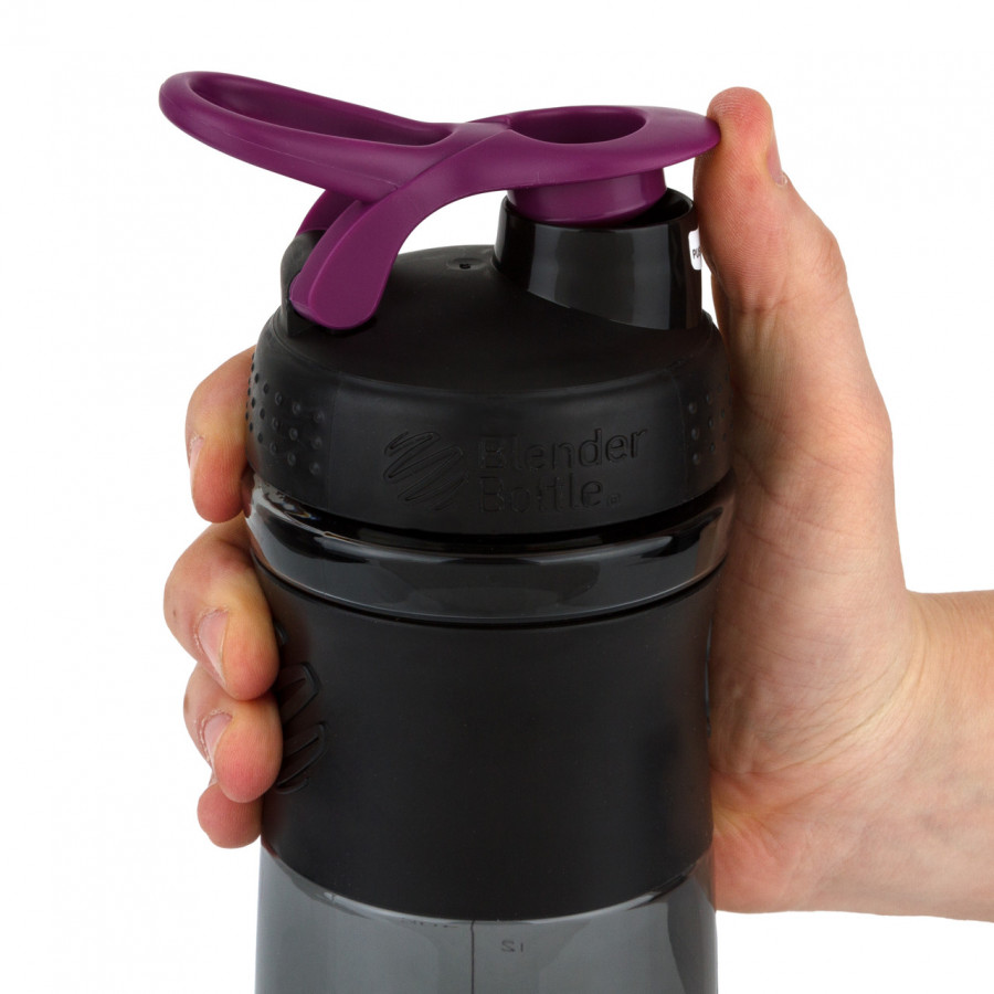 Шейкер спортивний (пляшка) BlenderBottle SportMixer Flip 28oz/820ml Black/Plum