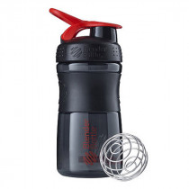 Шейкер спортивний (пляшка) BlenderBottle SportMixer Flip 20oz/590ml Black/Red Шейкер спортивний (пляшка) BlenderBottle SportMixer Flip 20oz/590ml Black/Red