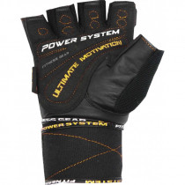 Рукавички для фітнесу Power System PS-2810 Ultimate Motivation Black/Yellow Line M Рукавички для фітнесу Power System PS-2810 Ultimate Motivation Black/Yellow Line M