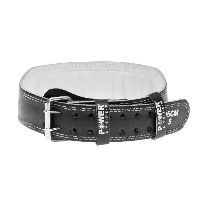 Пояс для важкої атлетики Power System PS-3250 Power Basic шкіряний Black L