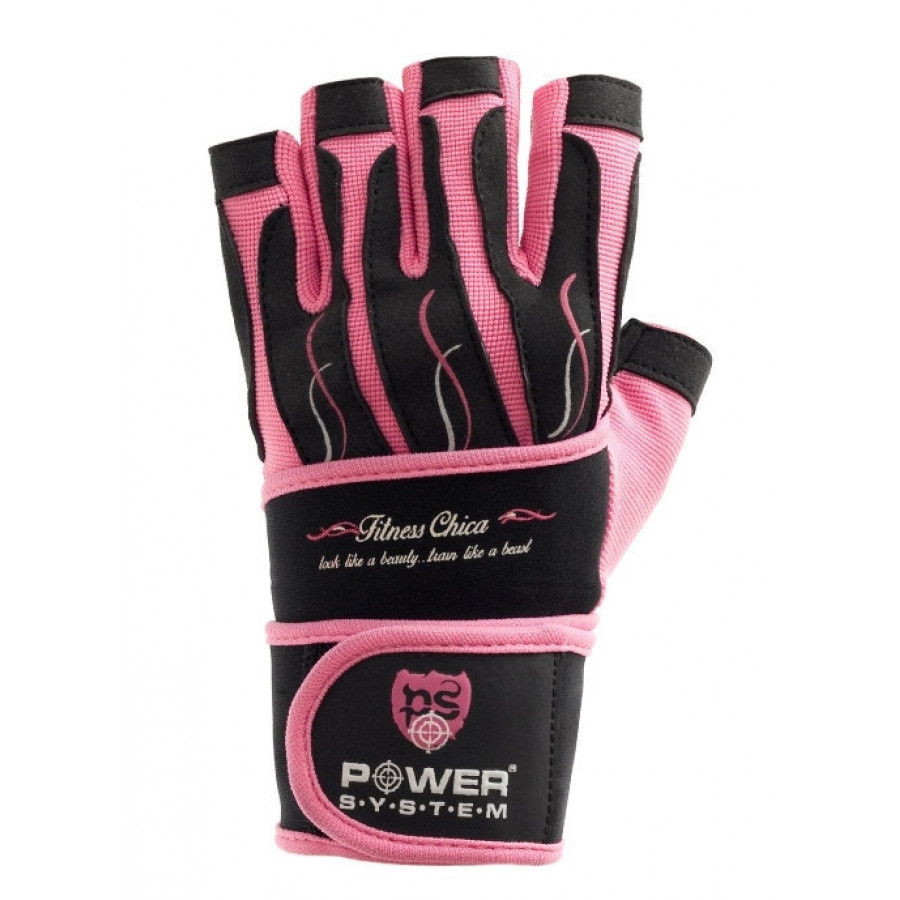 Рукавички для фітнесу Power System PS-2710 Fitness Chica жіночі Pink XS