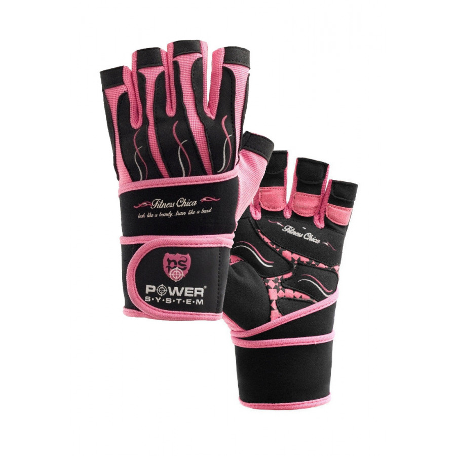 Рукавички для фітнесу Power System PS-2710 Fitness Chica жіночі Pink XS