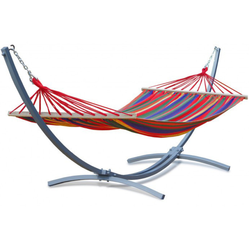 Одномісний гамак RIO XL Кольоровий 200х100 з планкою WCG