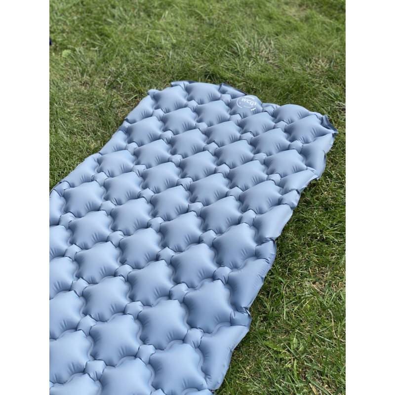 Надувной каремат походный, туристический WCG для кемпинга (серый)