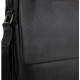 Кожаный мужской мессенджер Tiding Bag черный