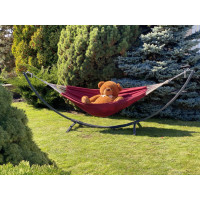 Монотонный гамак WISH бордовый одноместный XL 200х100 WCG