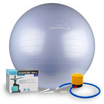 М'яч для фітнесу (фітбол) PowerPlay 4001 Ø75 cm Gymball Sky Blue + помпа М'яч для фітнесу (фітбол) PowerPlay 4001 Ø75 cm Gymball Sky Blue + помпа