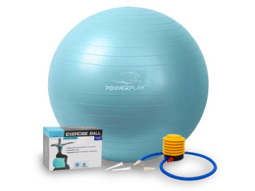 М'яч для фітнесу (фітбол) PowerPlay 4001 Ø65 cm Gymball М'ятний + помпа