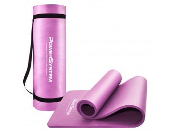 Килимок для йоги та фітнесу Power System PS-4017 NBR Fitness Yoga Mat Plus Pink (180х61х1)