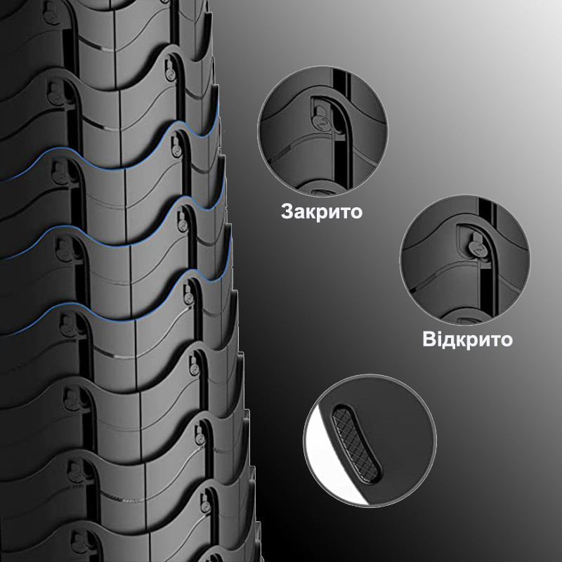 Телескопічне крісло WCG (похідний стілець) червоно-чорний