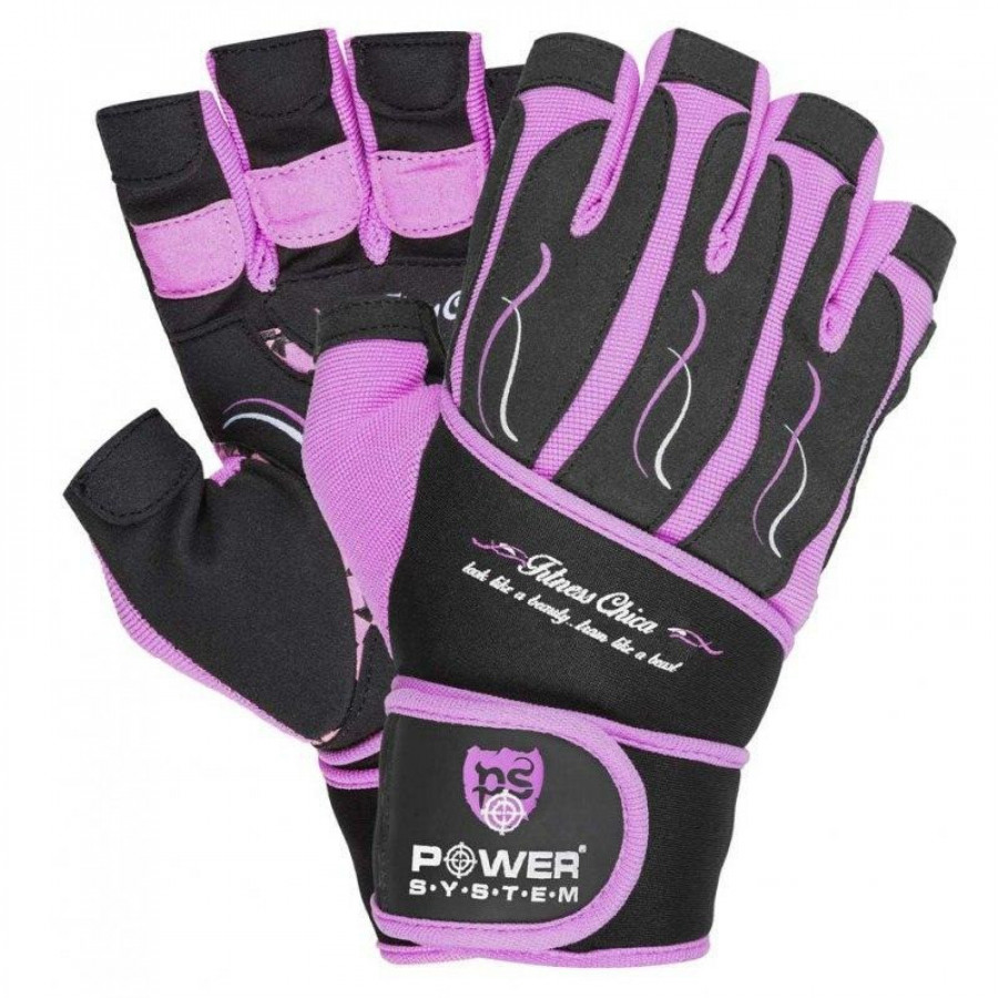 Рукавички для фітнесу Power System PS-2710 Fitness Chica жіночі Pink XS