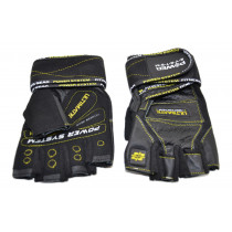 Рукавички для фітнесу Power System PS-2810 Ultimate Motivation Black/Yellow Line M Рукавички для фітнесу Power System PS-2810 Ultimate Motivation Black/Yellow Line M
