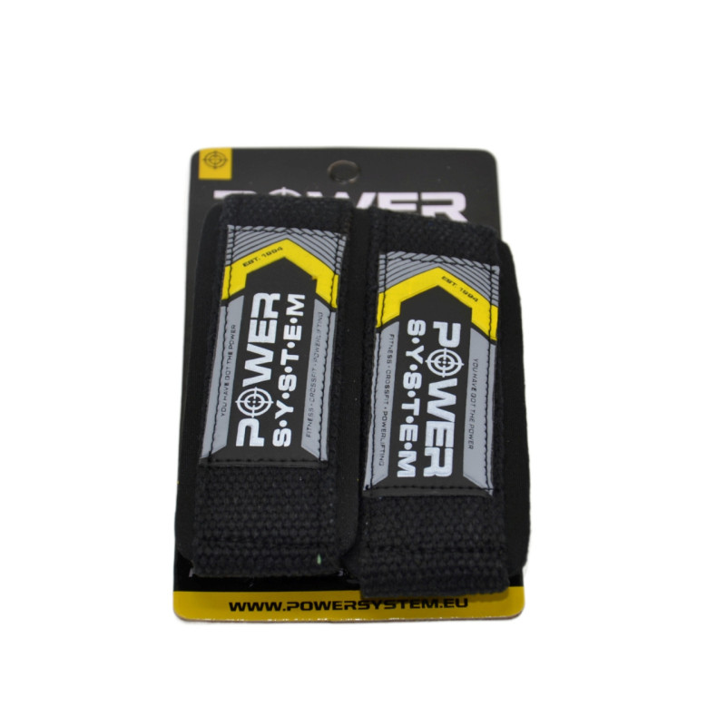 Лямки для тяги Power System PS-3400 Power Straps Black/Yellow