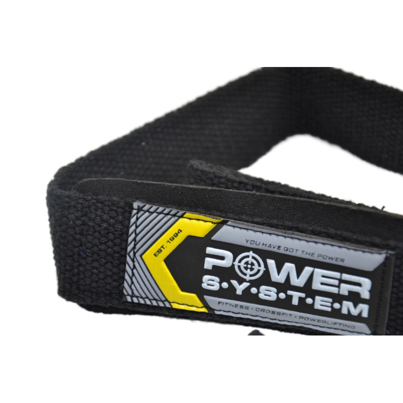 Лямки для тяги Power System PS-3400 Power Straps Black/Yellow