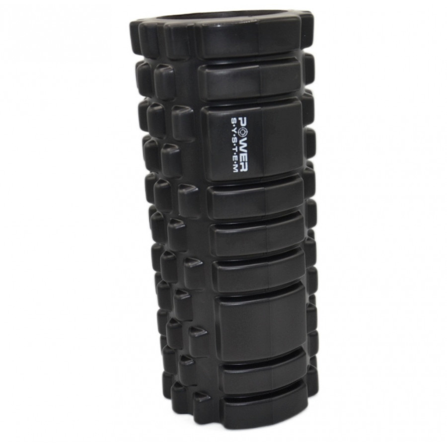Масажний ролик (роллер) Power System PS-4050 Fitness Foam Roller Black/Orange (33x15см.)