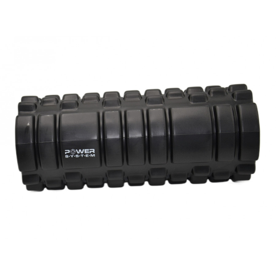 Масажний ролик (роллер) Power System PS-4050 Fitness Foam Roller Black/Orange (33x15см.)