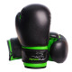 Боксерські рукавиці PowerPlay 3004 JR Classic Чорно-Зелені 6 унцій