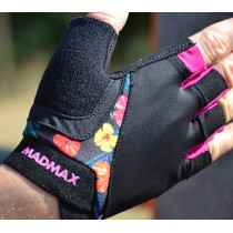 Рукавички для фітнесу MadMax MFG-770 Flower Power Gloves Black/Pink M Рукавички для фітнесу MadMax MFG-770 Flower Power Gloves Black/Pink M