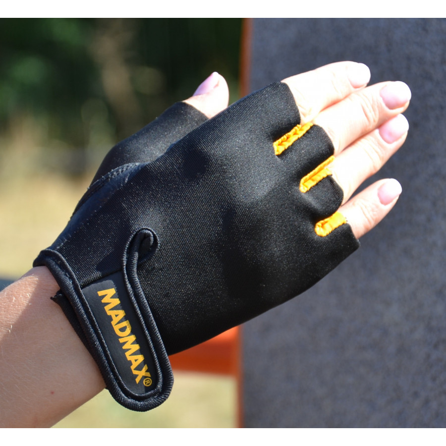 Рукавички для фітнесу MadMax MFG-251 Rainbow Orange M