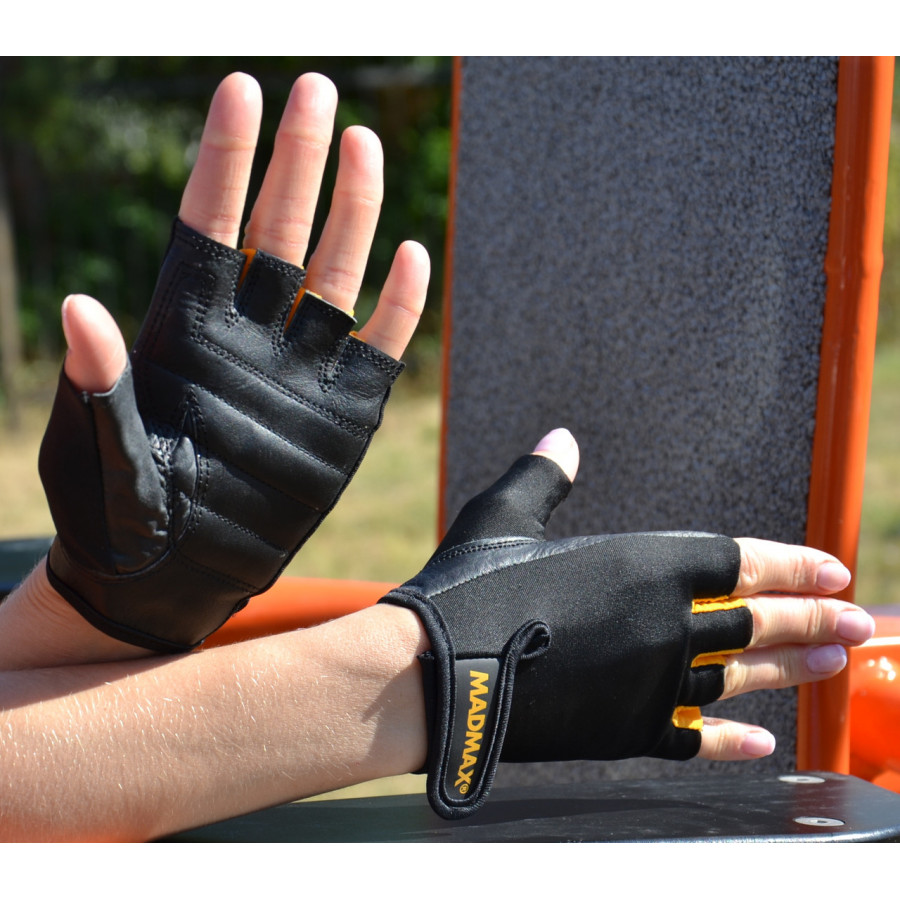 Рукавички для фітнесу MadMax MFG-251 Rainbow Orange M