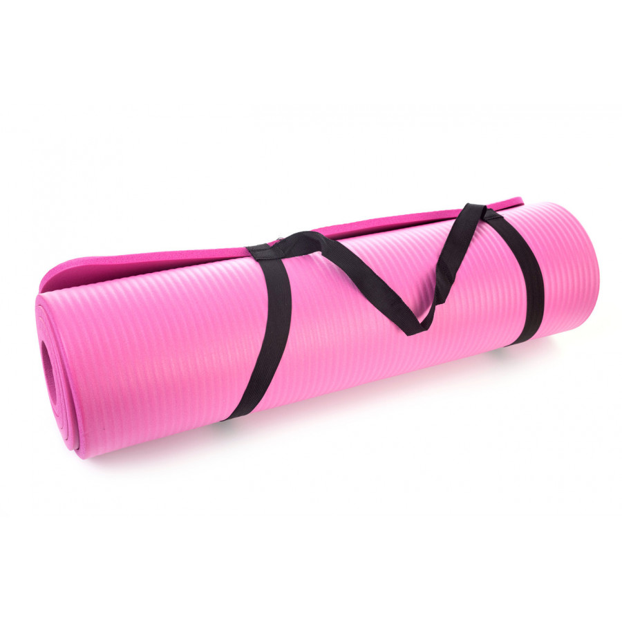 Килимок для йоги та фітнесу Power System PS-4017 NBR Fitness Yoga Mat Plus Pink (180х61х1)