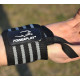 Бинты кистевые (для запястий) PowerPlay 3081 Gym WristT Wraps, Длина 45 см, Хлопок, PU, Спандекс, Черно-серый