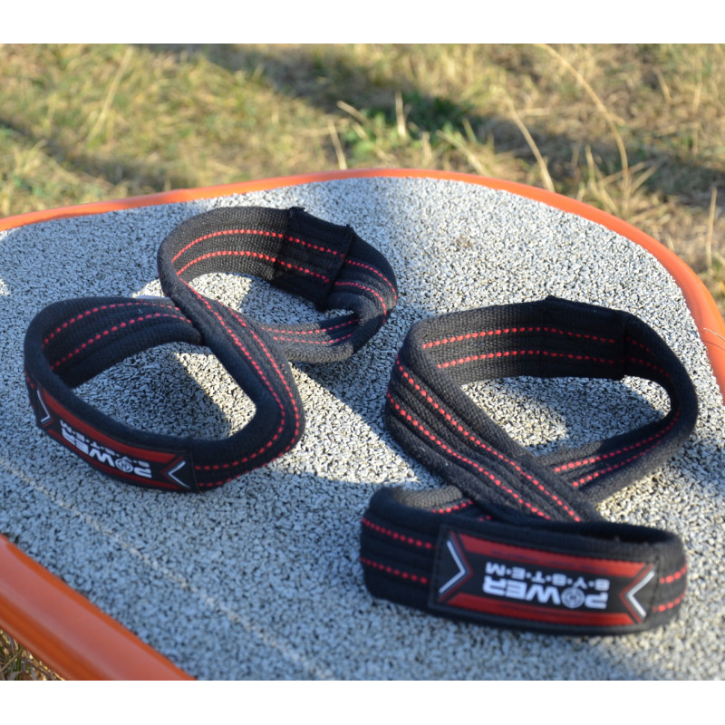 Лямки для тяги (вісмірка) Power System PS-3405 Figure 8 Black/Red L/XL