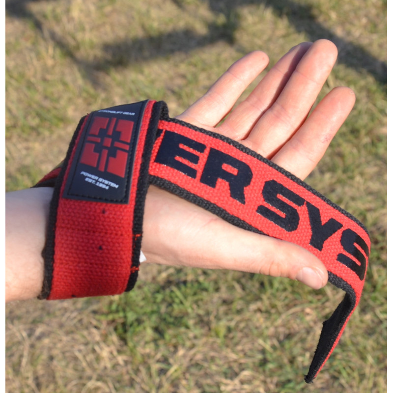 Лямки для тяги Power System PS-3401 Lifting Straps Duplex Black/Red