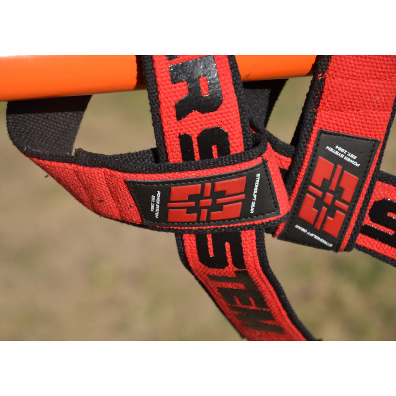 Лямки для тяги Power System PS-3401 Lifting Straps Duplex Black/Red