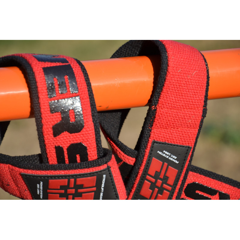 Лямки для тяги Power System PS-3401 Lifting Straps Duplex Black/Red
